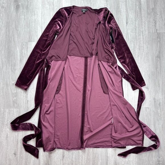 Velvet Long Sleeve Wrap Dress XS - Picture 3 of 4